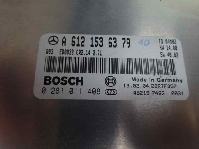 Módulo de direção (Centralina eletrônica) de motor A6121536379 MERCEDES