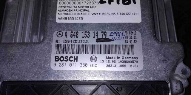 Módulo de direção (Centralina eletrônica) de motor A6481531479 MERCEDES