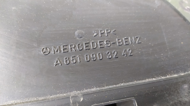 Cano derivado de ar, entrada de filtro de ar A6510903242 MERCEDES
