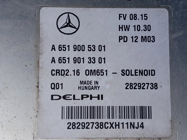 Módulo de direção (Centralina eletrônica) de motor A6519005301 MERCEDES