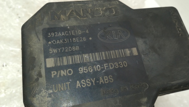 Unidade hidráulico de controlo ABS BH60103900 HYUNDAI