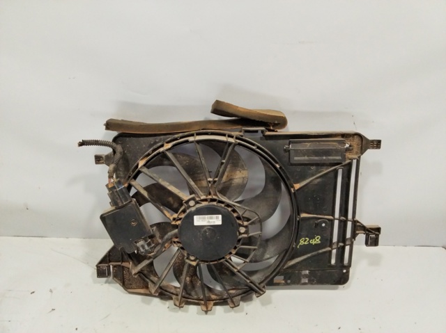 Difusor do radiador de esfriamento, montado com motor e roda de aletas DV618C607AD FORD