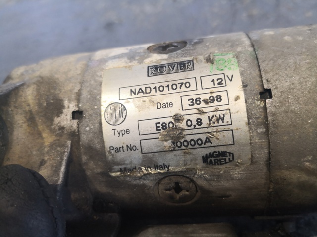 Motor de arranco NAD101070 MG CHINA