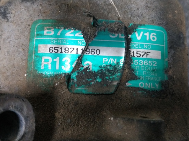 Gás de fluido refrigerante R134A FIAT