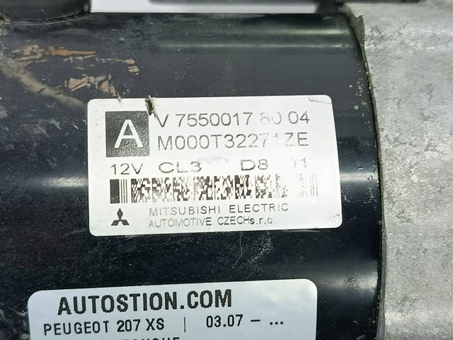 Motor de arranco V75500178004 PEUGEOT