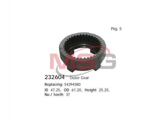 Roda dentada planetária de redutor do motor de arranco Cargo 232604