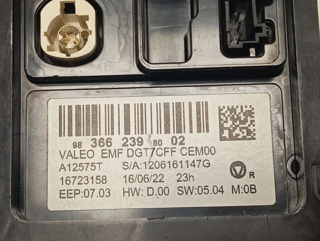 Mostrador multifuncional 9836623980 Peugeot/Citroen