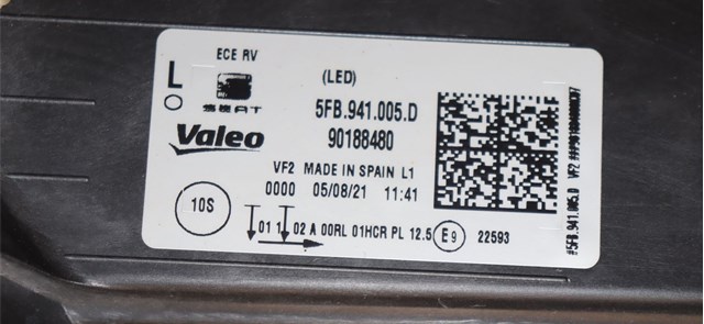 Compre 5FB941773A VAG Luz esquerda