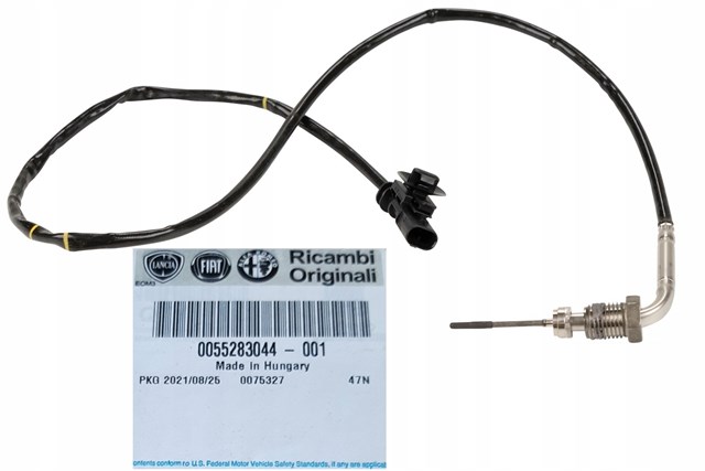Sensor de temperatura dos gases de escape (GE), antes de filtro de partículas diesel Fiat/Alfa/Lancia 55283044