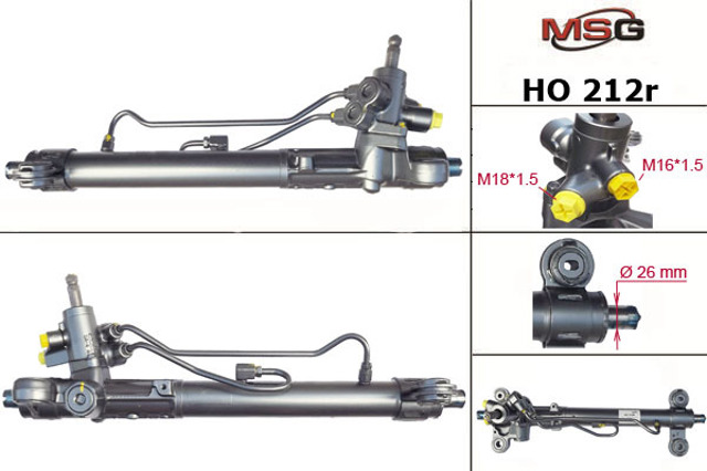 Cremalheira da direção HO212R MSG Rebuilding