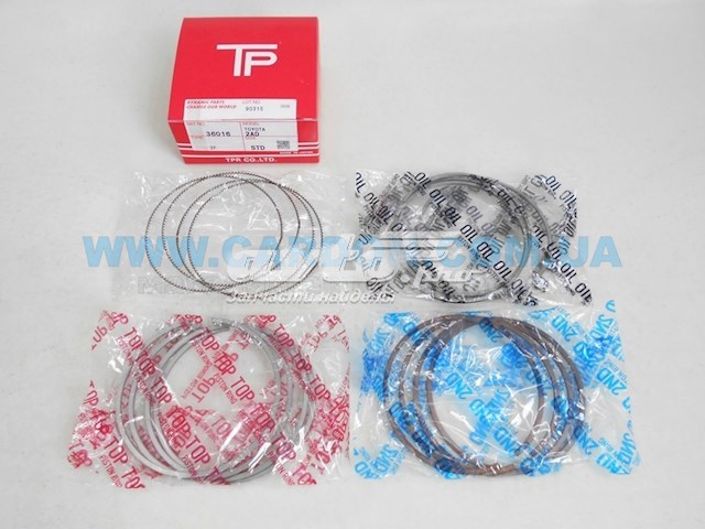 36016STD TPR Kit de anéis de pistão de motor, STD.