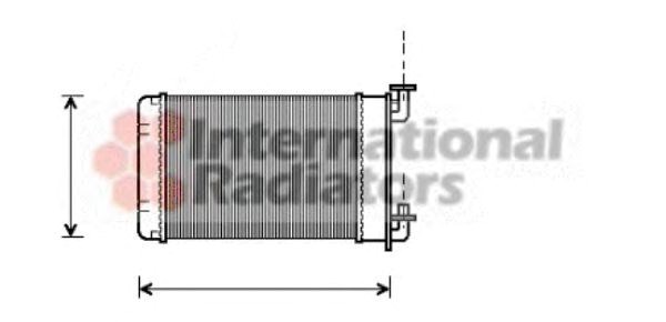 6006022 VAN Wezel Radiador de forno (de aquecedor)