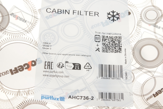 Filtro de salão Purflux AHC7362