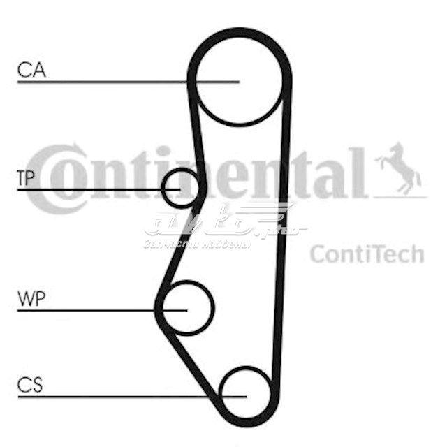 Correia do mecanismo de distribuição de gás, kit Continental/Siemens CT527K1