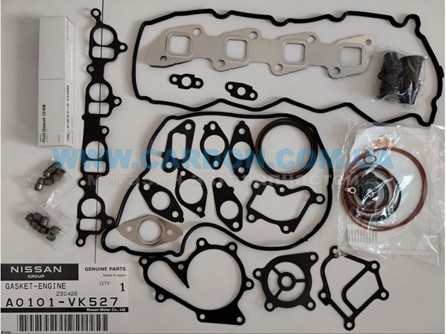 Kit de vedantes de motor completo A0101VK527 Nissan/Infiniti