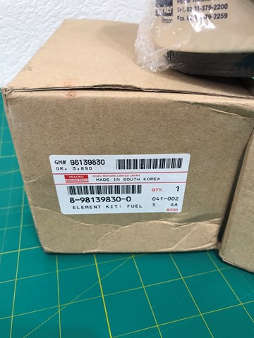 8981398300 Isuzu Filtro de combustível