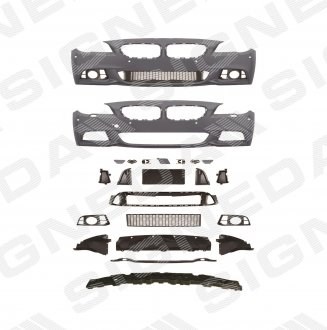 Pára-choque dianteiro Signeda PBM04071SET preço, a partir de 220,18 USD