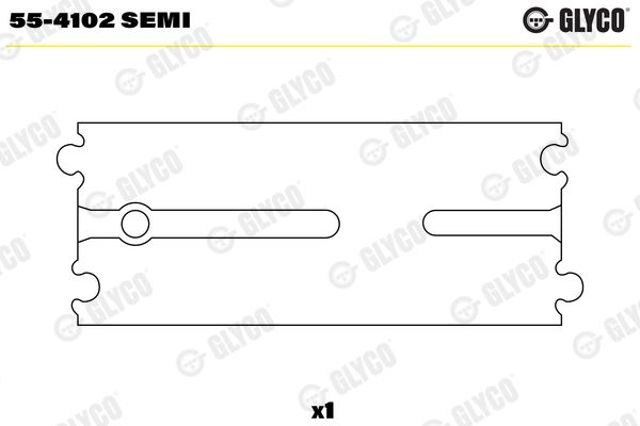 Bucha de biela Glyco 554102SEMI