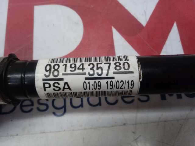 Semieixo (acionador) dianteiro direito 9819435780 Opel
