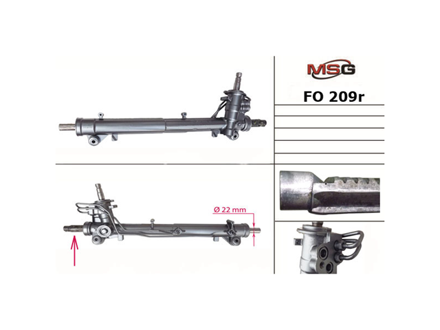 FO208R MSG Rebuilding Cremalheira da direção