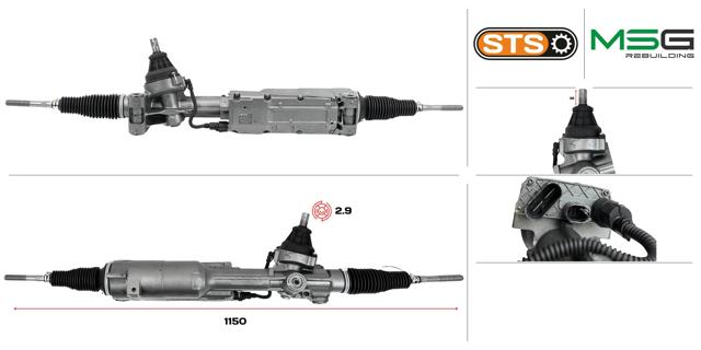 Cremalheira da direção MSG Rebuilding AU402NL00RT