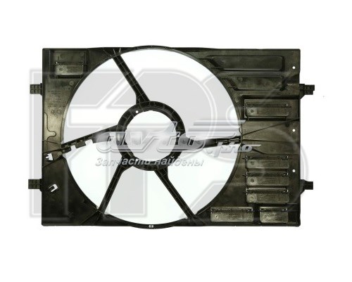 Difusor do radiador de esfriamento, montado com motor e roda de aletas FP12W378 FPS