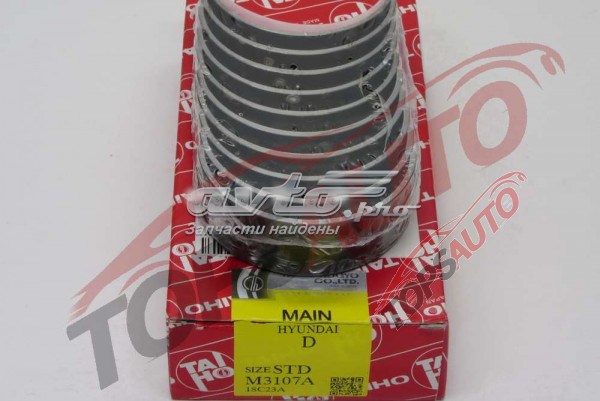 Folhas inseridas principais de cambota, kit, padrão (STD) M3107ASTD Taiho