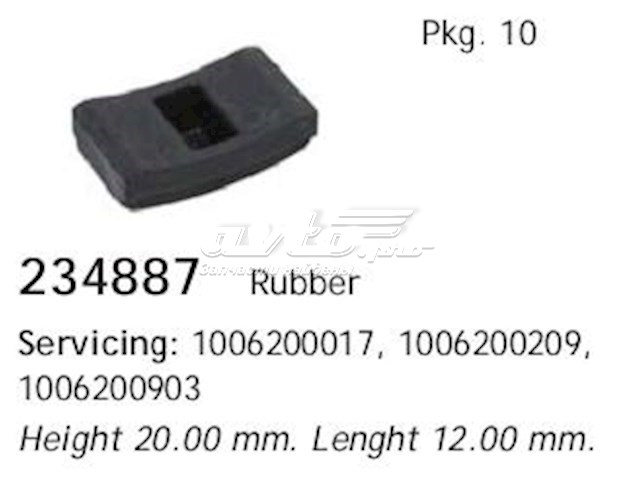 Kit de reparação do motor de arranco 234887 Cargo