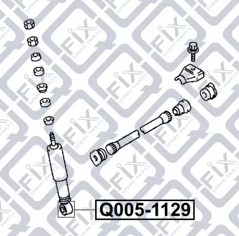 Compre Q0051129 Q-fix Bloco silencioso de amortecedor dianteiro