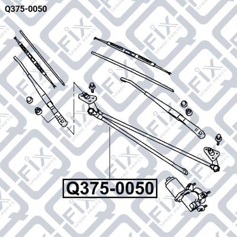 Trapézio de limpador pára-brisas Q-fix Q3750050 preço, a partir de 57,26 USD