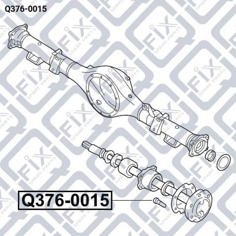 Q3760015 Q-fix Prego de roda traseiro