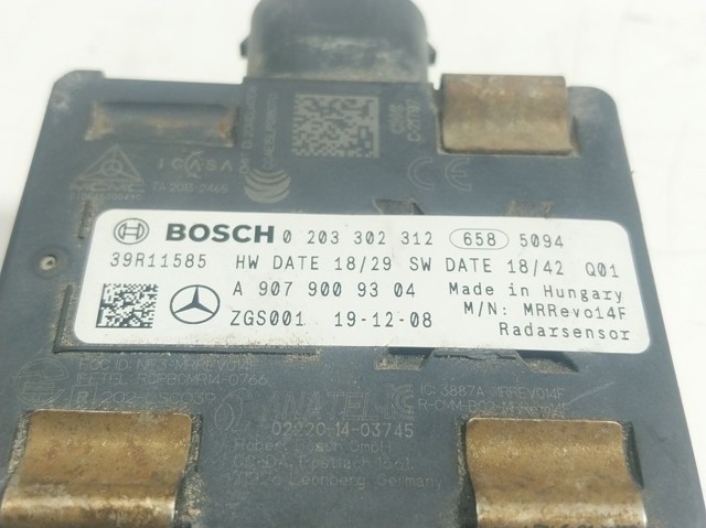 A9079009304 Mercedes Sensor de radar de distância