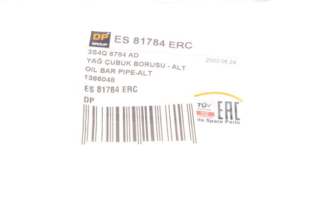 Guia de sonda indicador do nível de óleo no motor ES81784ERC DP Group