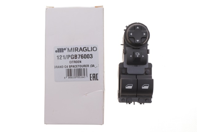 98329368ZD Peugeot/Citroen Unidade de botões dianteira esquerda de controlo de elevador de vidro