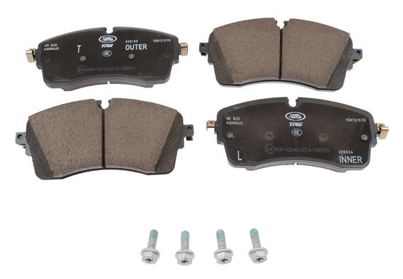 Compre LR164029 Land Rover Sapatas do freio dianteiras de disco