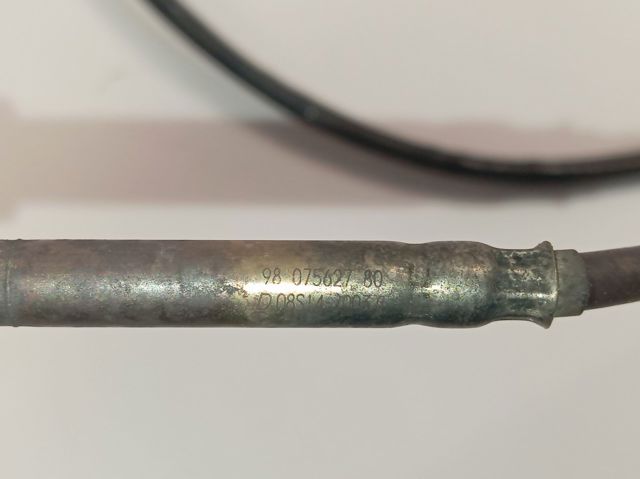 Sensor de temperatura dos gases de escape (GE), até o catalisador 9807562780 Peugeot/Citroen