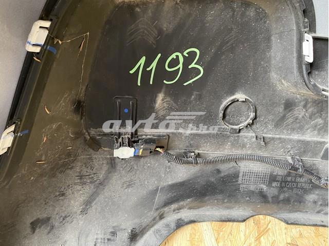9813343877 Peugeot/Citroen Placa sobreposta do pára-choque traseiro