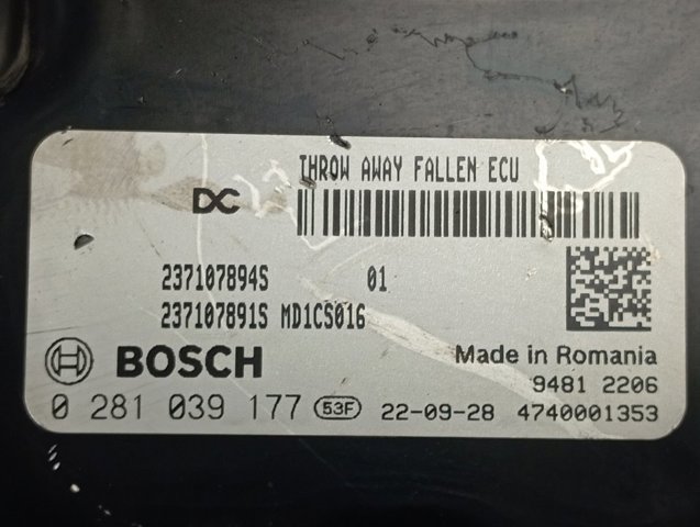  Renault (RVI) 0281039177