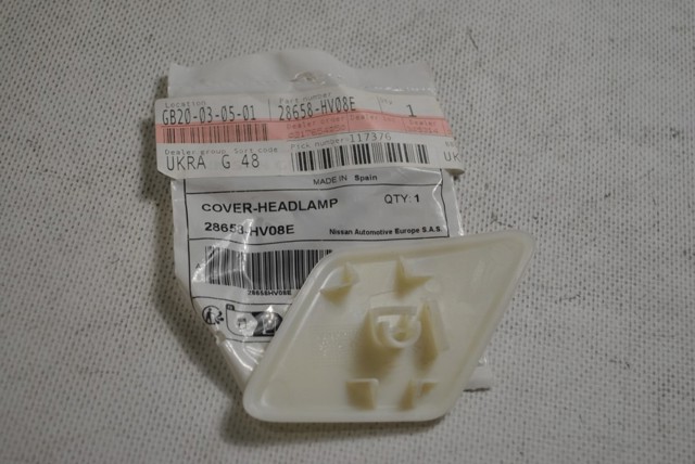 Compre 28658HV08E Nissan/Infiniti Placa sobreposta do injetor de fluido para lavador da luz dianteira