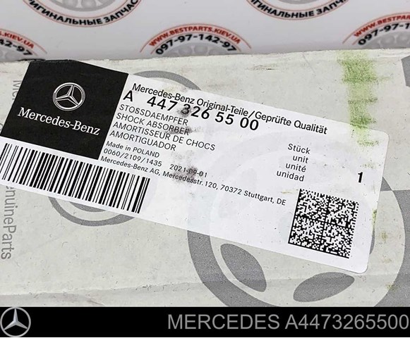 Amortecedor traseiro A4473265500 Mercedes