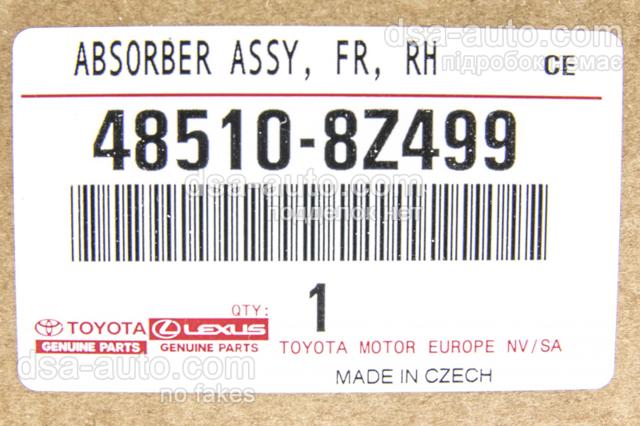 485108Z499 Toyota Amortecedor dianteiro direito