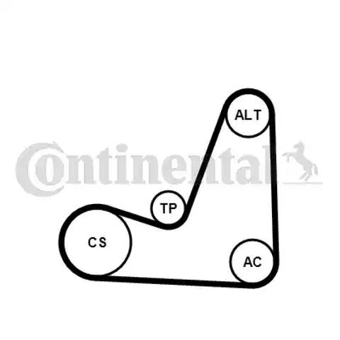 Compre 5PK1200K1 Continental/Siemens Correia dos conjuntos de transmissão, kit