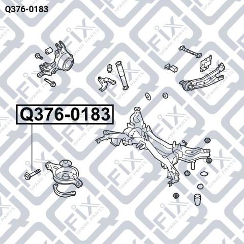Q3760183 Q-fix Parafuso de fixação de braço oscilante de inclinação traseiro, interno