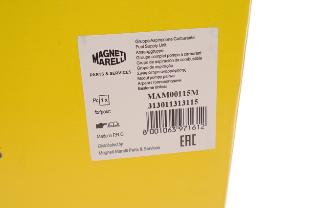Módulo de bomba de combustível com sensor do nível de combustível 313011313115 Magneti Marelli