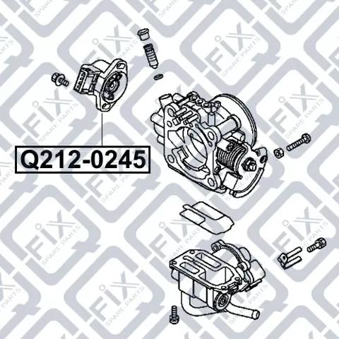 Sensor de posição da válvula de borboleta (potenciômetro) Q2120245 Q-fix
