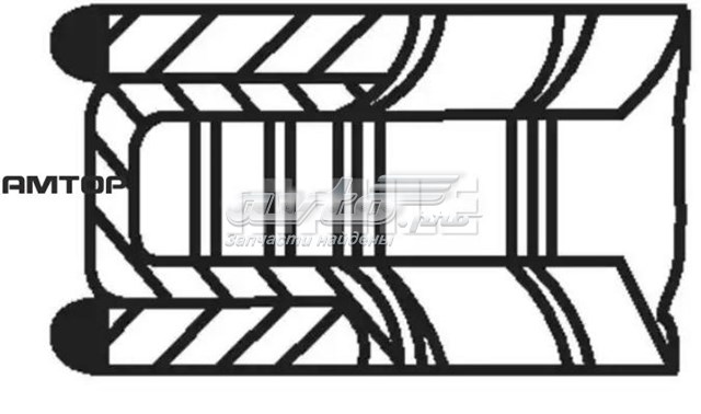 Compre 640RS101020N0 Mahle Original Kit de anéis de pistão de motor, STD.