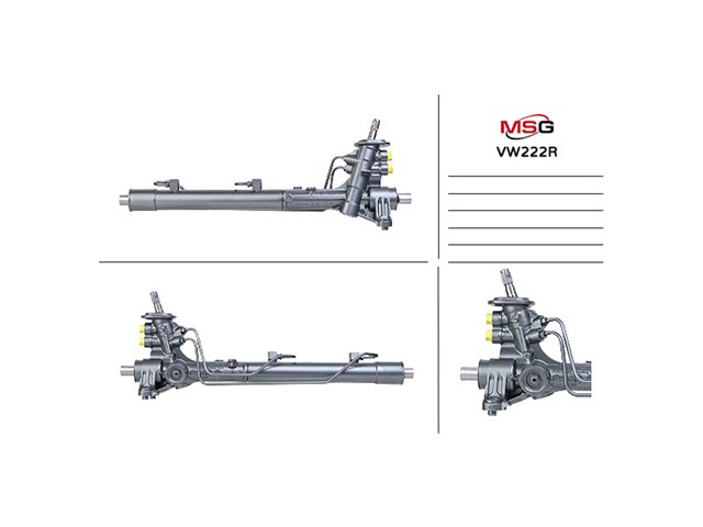 Cremalheira da direção MSG Rebuilding VW222R preço, a partir de 325,10 USD