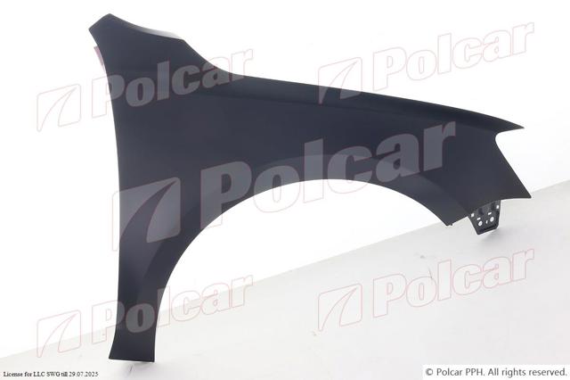 Pára-lama dianteiro esquerdo Polcar 950301 preço, a partir de 71,86 USD
