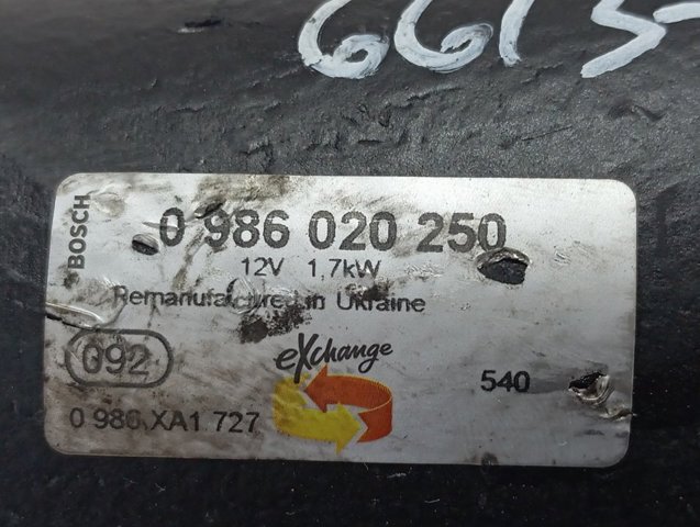 Motor de arranco VAG 0986020250 preço, a partir de 172,59 USD