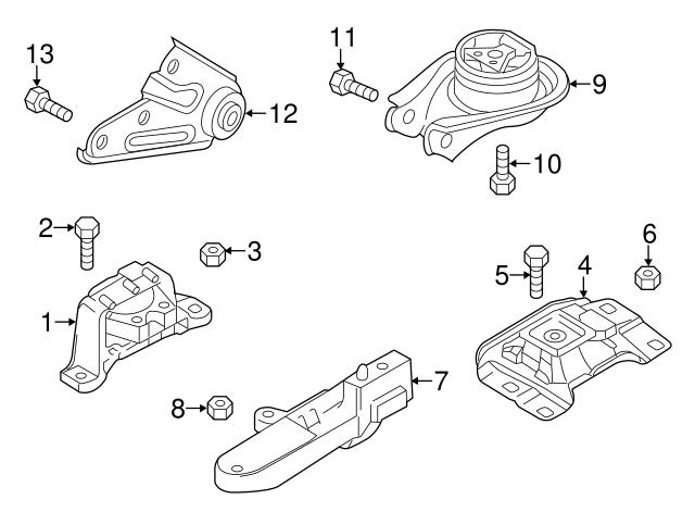 Coxim (suporte) direito de motor Mazda BBN339060B preço, a partir de 68,16 USD
